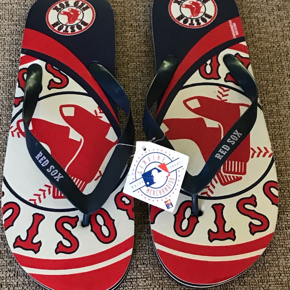 Boston Red Sox flip flops - New